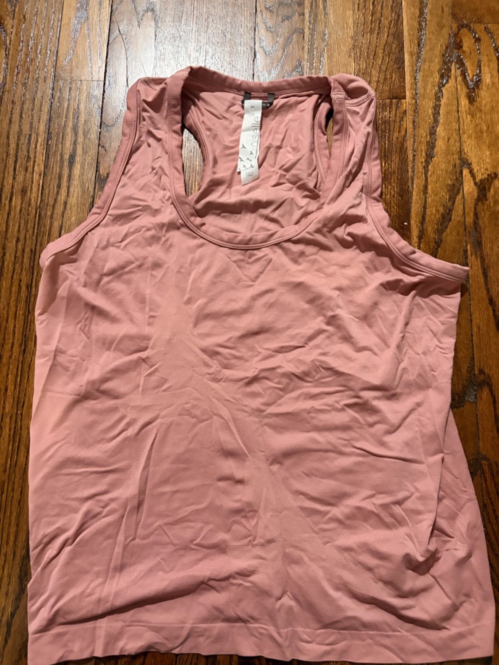 Oiselle Racerback Tank Top Dusty Rose Pink Running Athletic